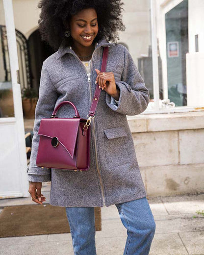 Sac écoresponsable femme bordeaux