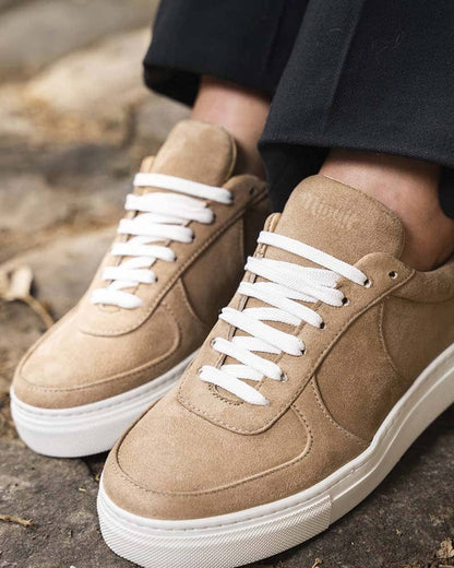 Baskets femme beiges vegan