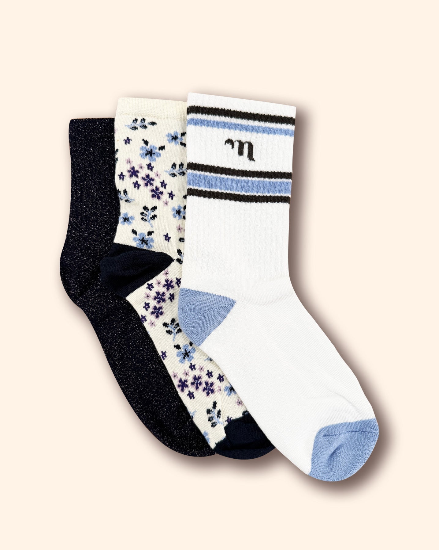 3-pair sock set