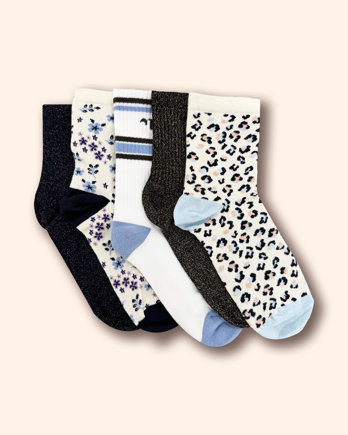 Box of 5 pairs of socks
