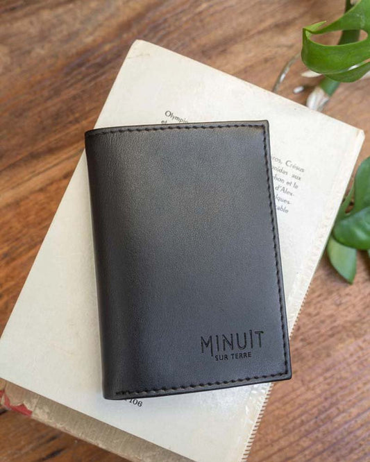 Portefeuille sans cuir noir