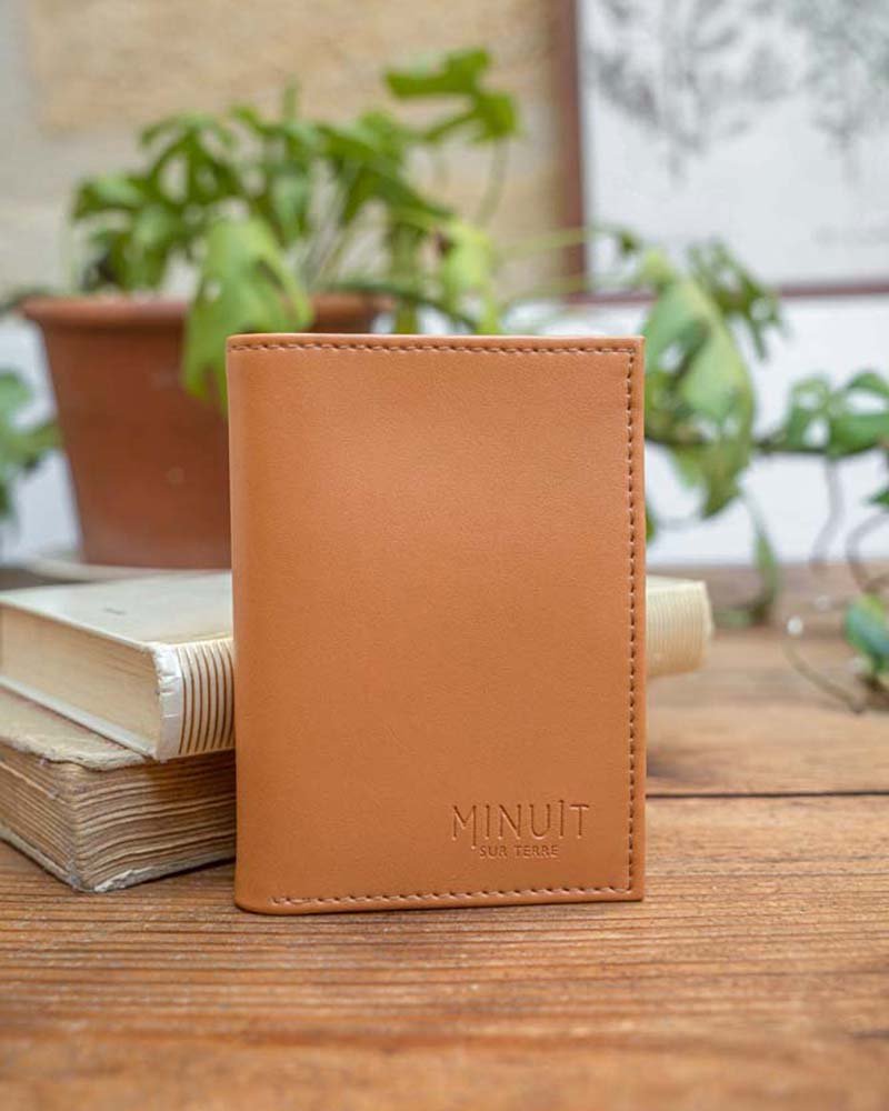 Portefeuille vegan homme camel