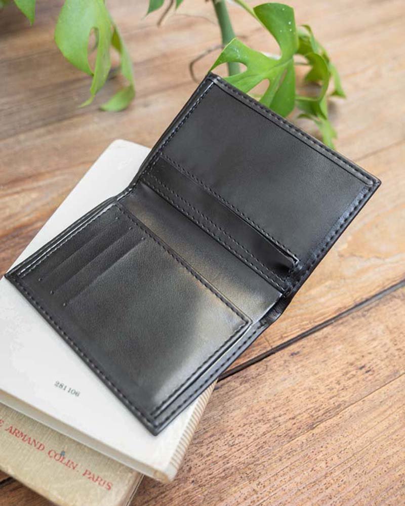 Portefeuille sans cuir noir