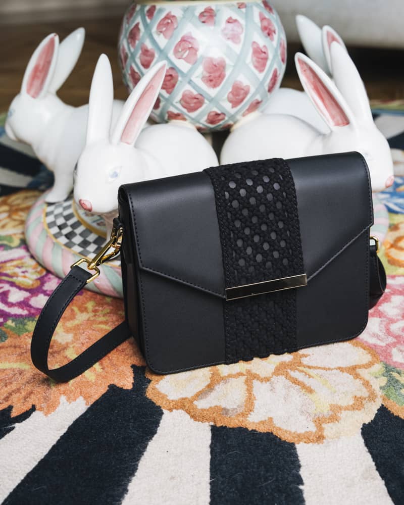 Sac noir femme vegan